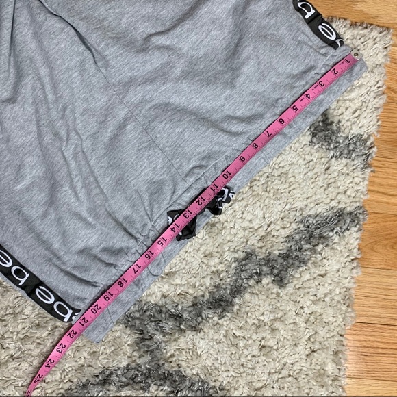 BEBE Sport Plus Size Logo Stripe Gray Sweatpants - Picture 7 of 9